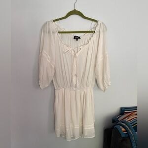 Lulus off white/cream dress/long shirt